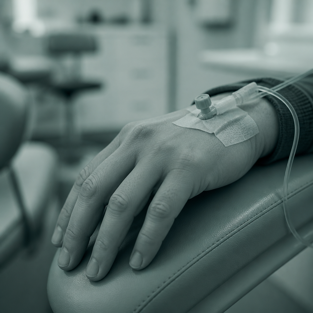 IV cannula for conscious sedation